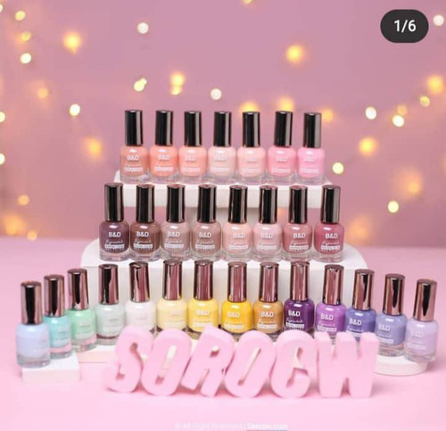 لاک b&d بسیار بادوام وتنوع رنگ کامل