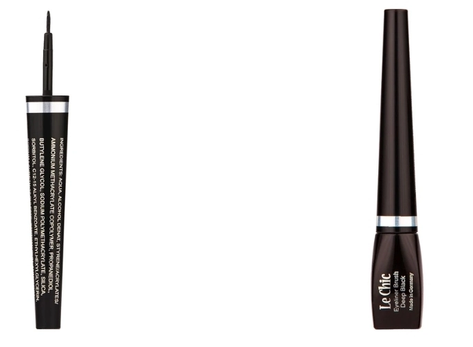 خط چشم براش مویی لچیک-deep black eyeliner brush lechic