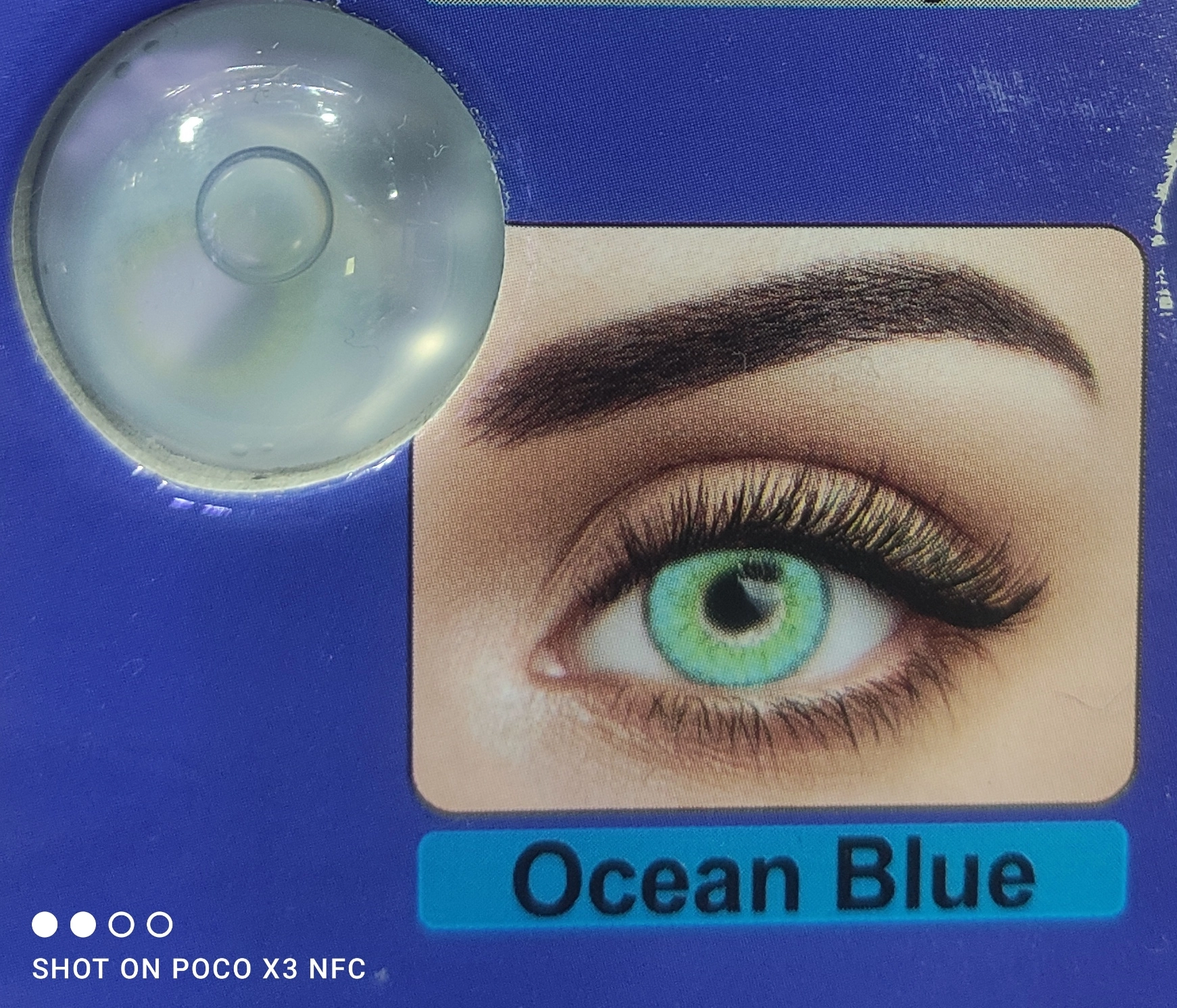 لنز ابی دریایی ocean blue