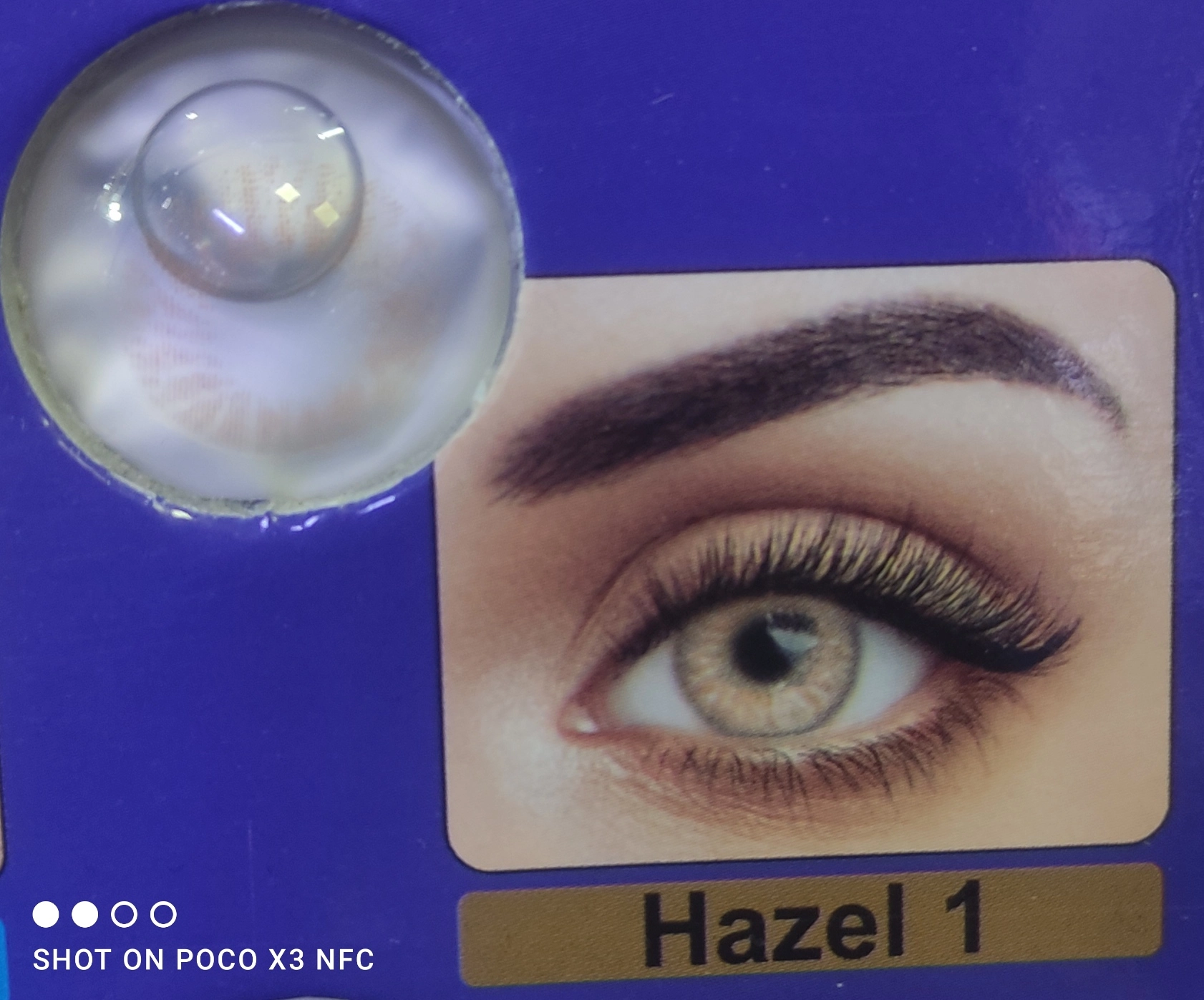 لنز عسلی 1hazel