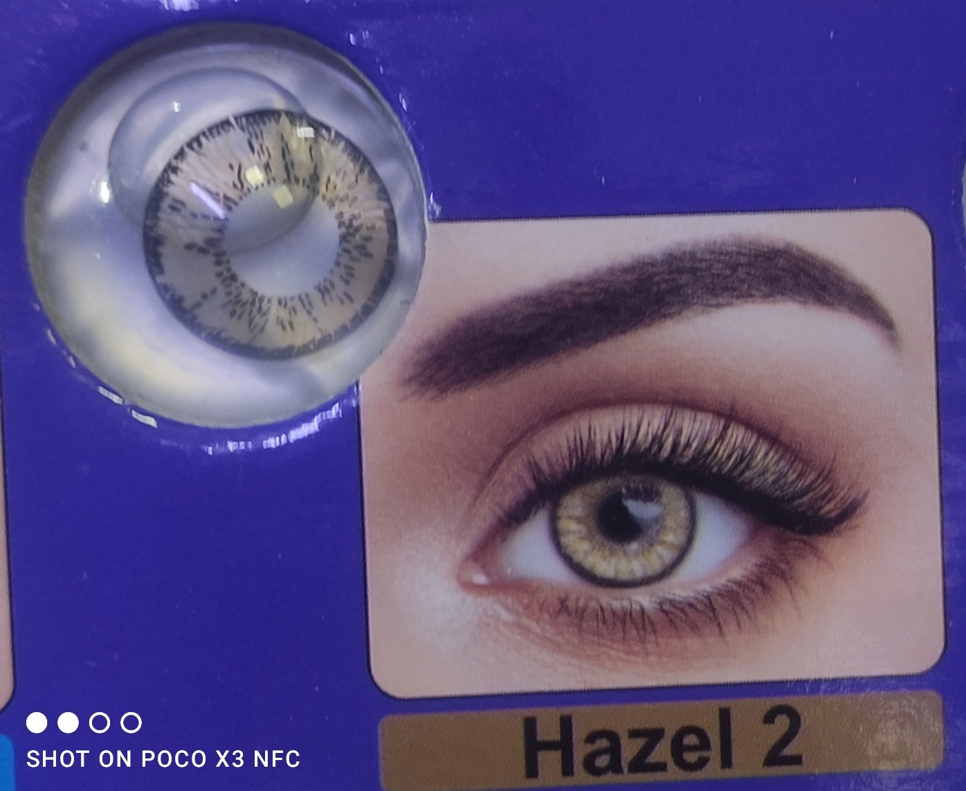 لنز عسلی 2 hazel