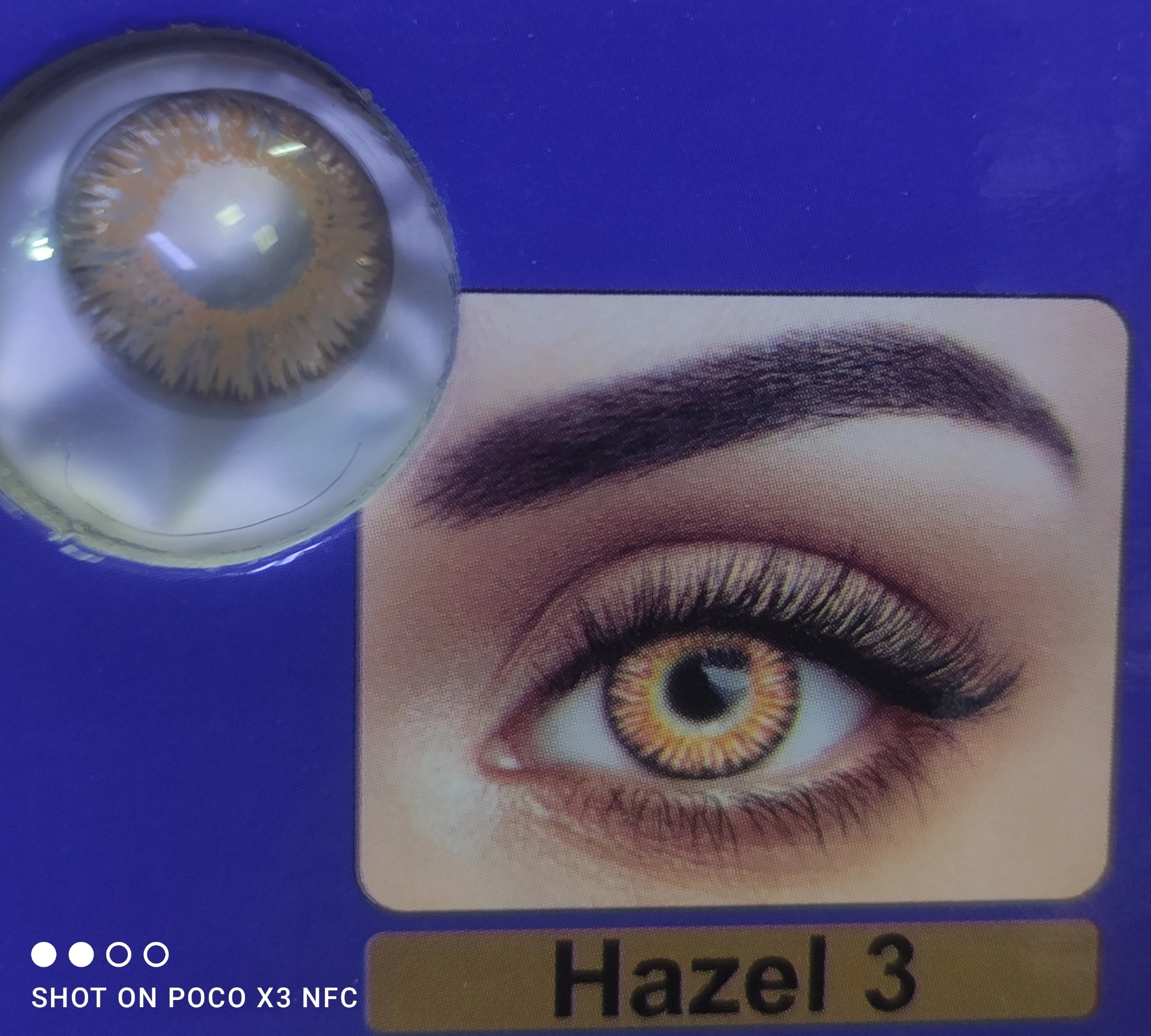 لنز عسلی 3 hazel