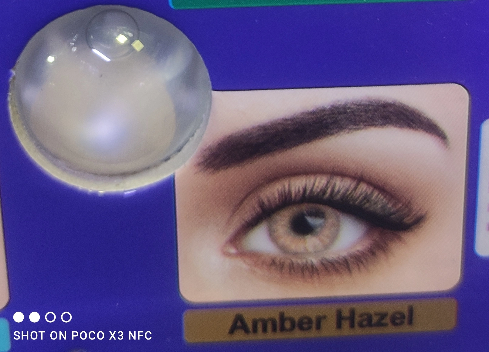 لنز عسلی کهربایی amber hazel