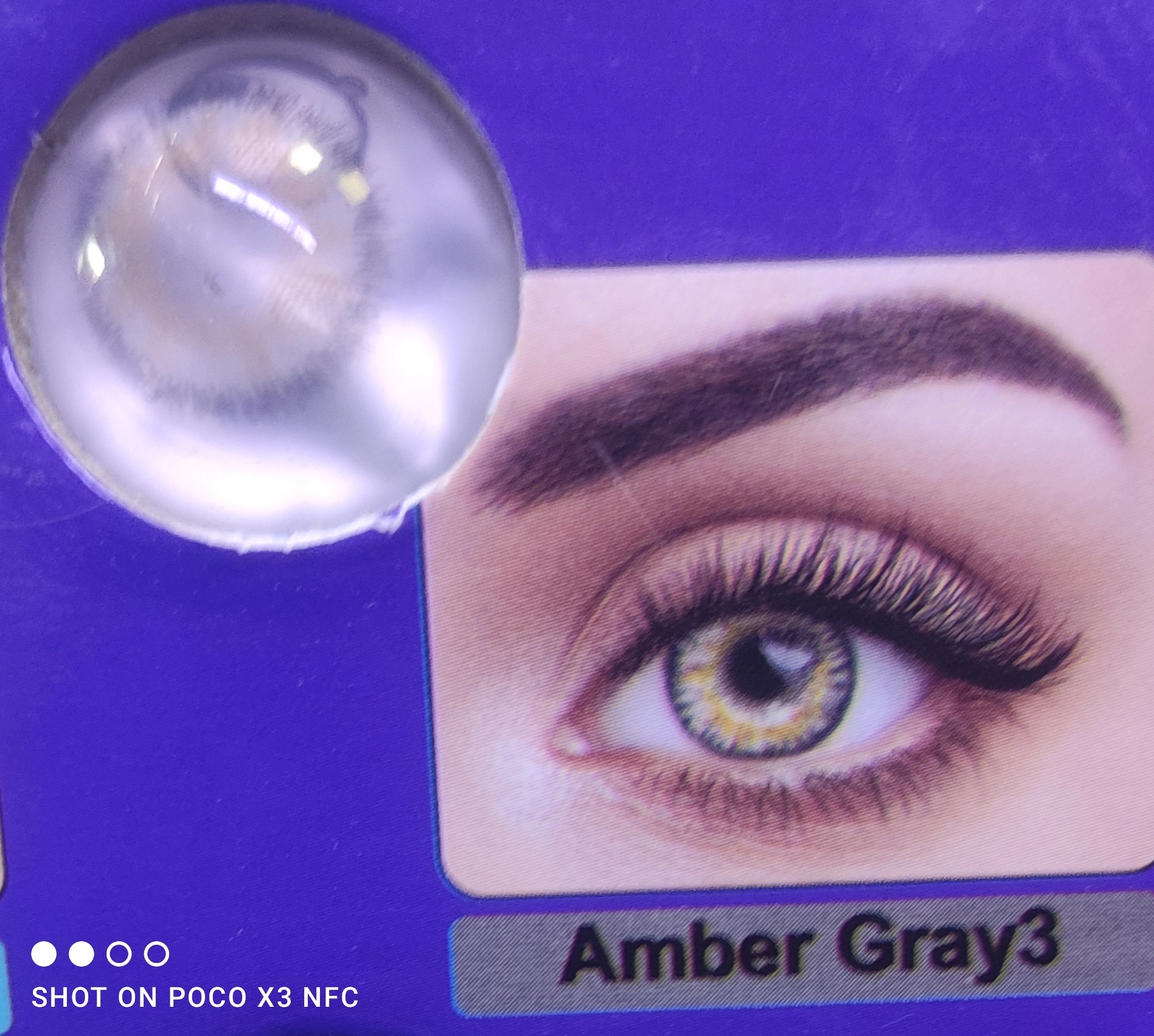 لنز طوسی 3کهربایی amber gray3