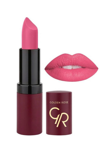 رژلب جامد گلدن رز مدل Velvet Matte شماره 08